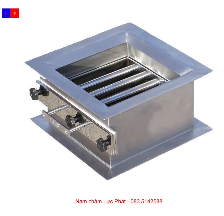Thùng nam châm lọc sắt vỉ đơn vệ sinh nhanh